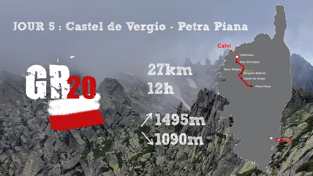 GR20 Jour 5/10 Castel de Vergio à Petra Piana