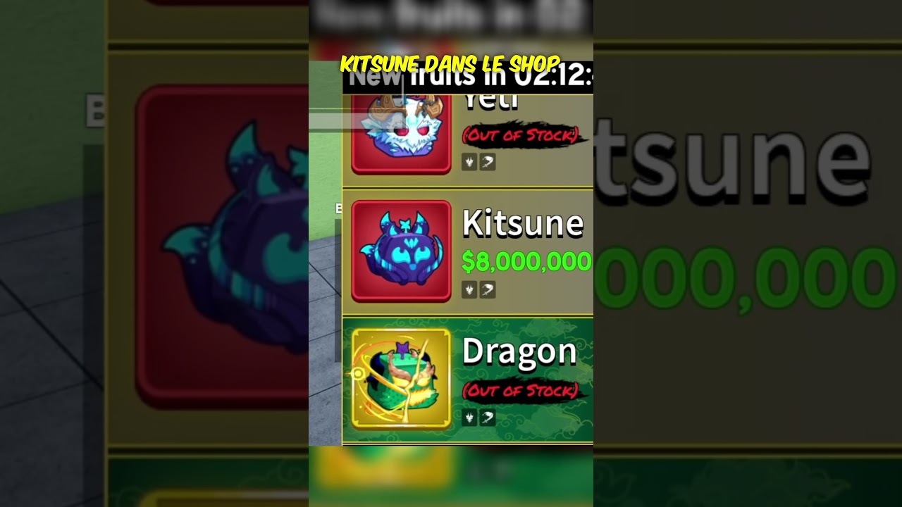 ENFIN KITSUNE DANS LE SHOP (Blox Fruits) #viralvideo #roblox #bloxfruits