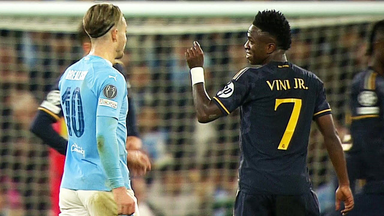 Vinicius Junior reactions vs Manchester City