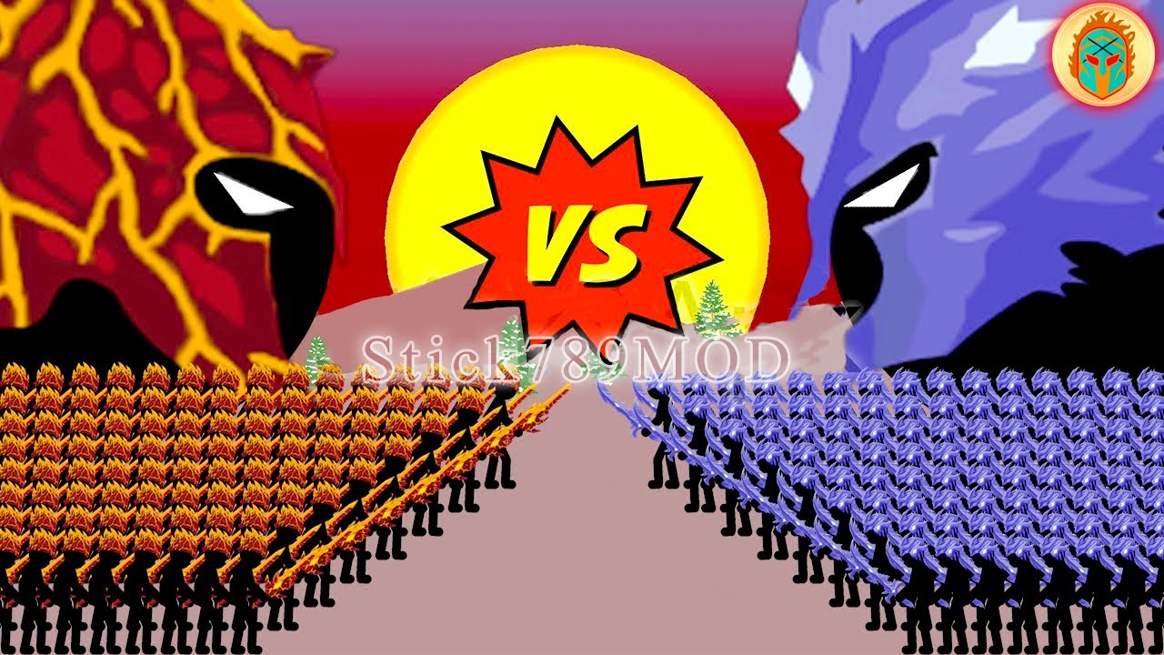 🔥 ULTIMATE LAVA vs ICE ❄️ x9999 ARMY BATTLE! | Stick War Legacy MOD | Stick789MOD