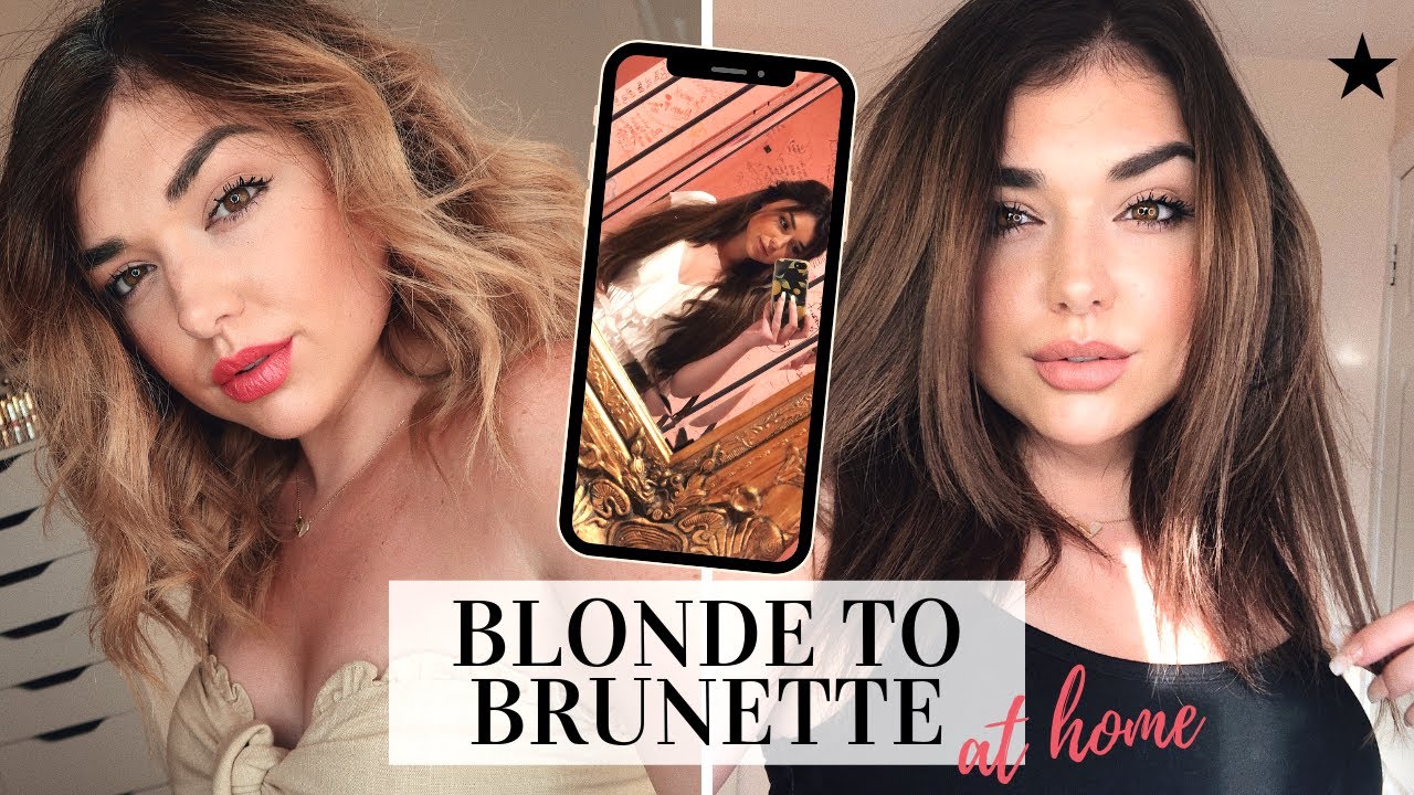 DIY: FROM BLONDE TO BRUNETTE HAIR AT HOME - HOW TO FILL HAIR! | Chloe Zadori