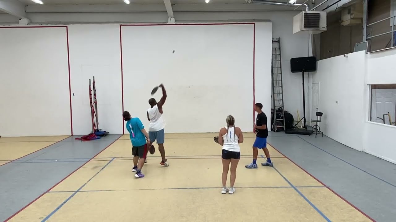 Paddleball- Karen & Frankie vs Manny & Steven 3.11.26