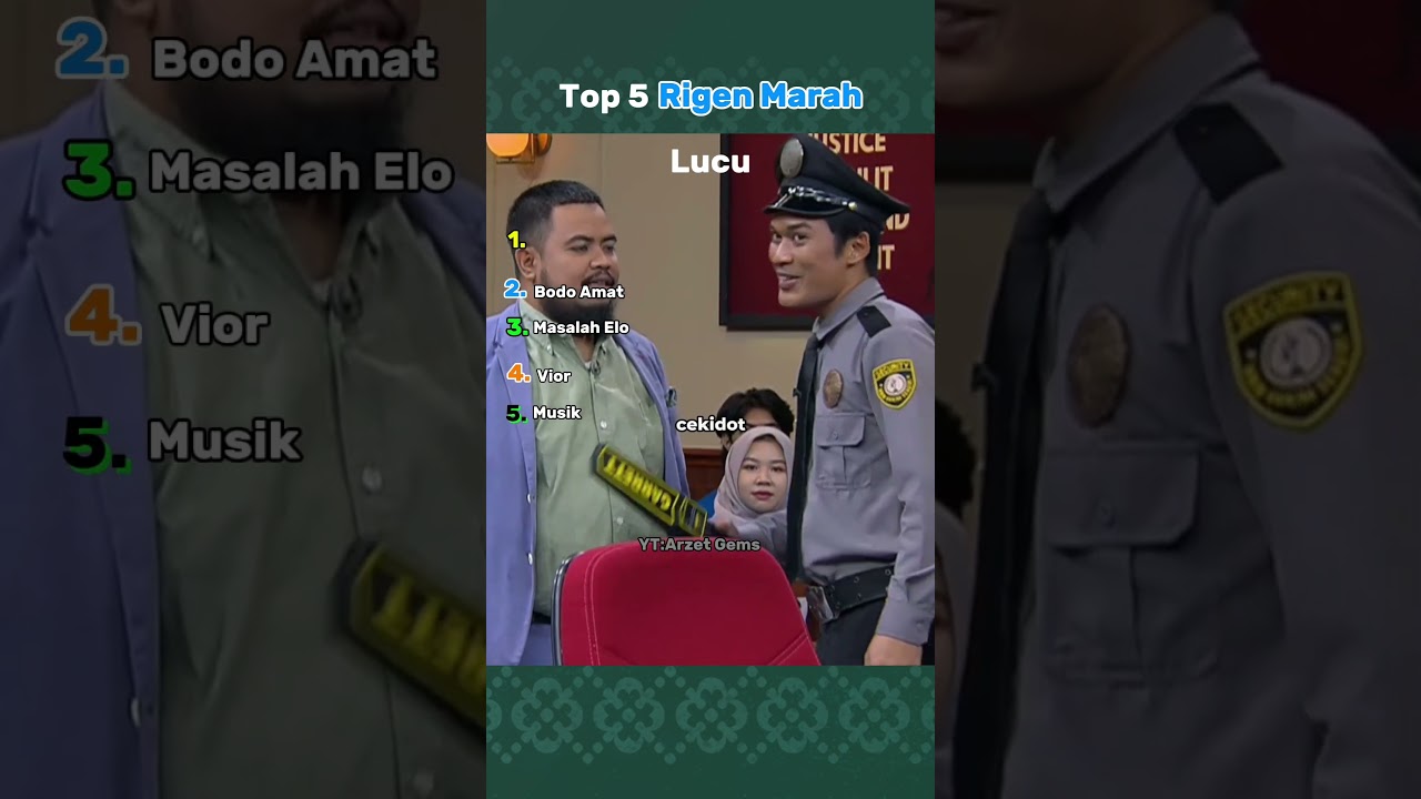 Top 5 Rigen Marah Marah Lucu