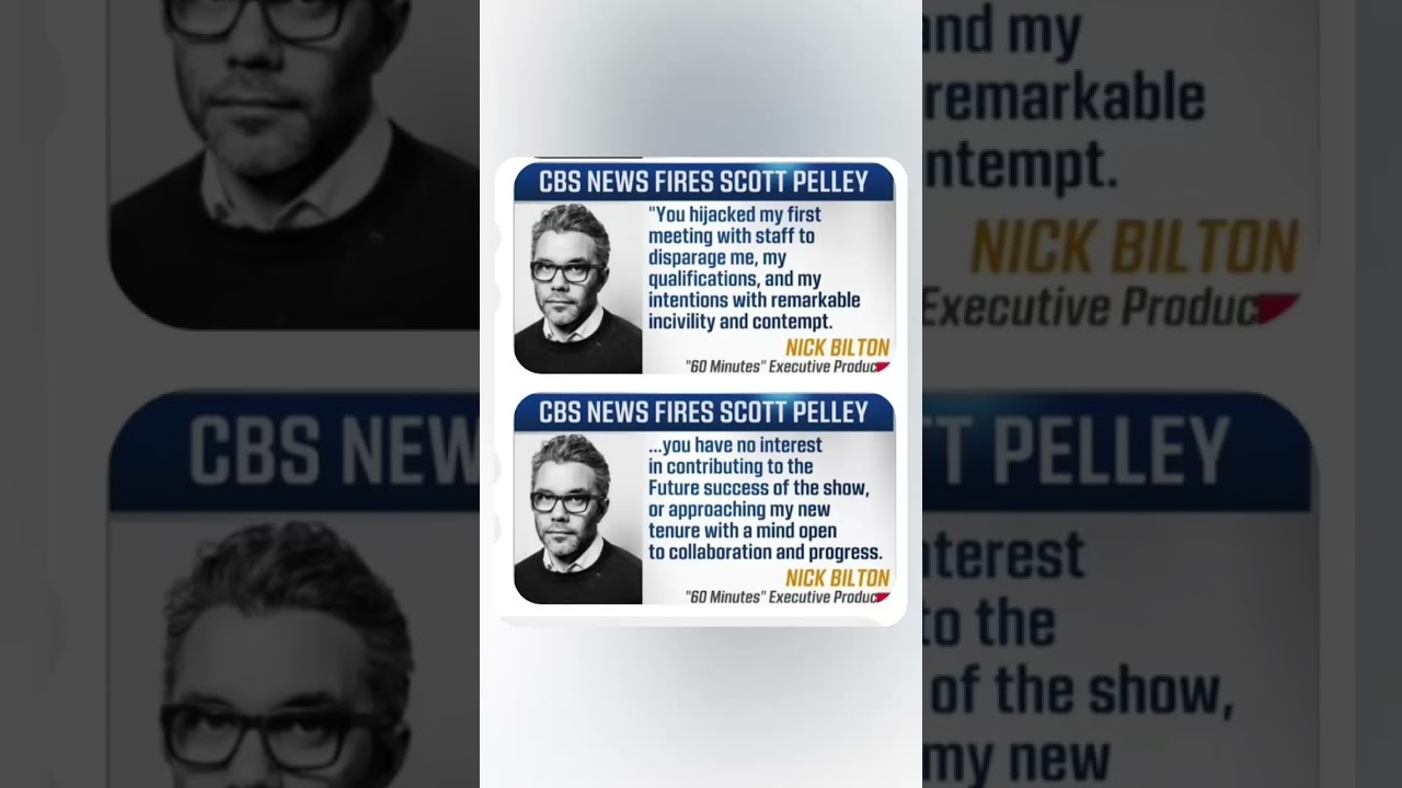 CBS News Fires Scott Pelley/60 minutes/#news #60minutes Nick Bilton #NickBilton #breakingnews #cbs