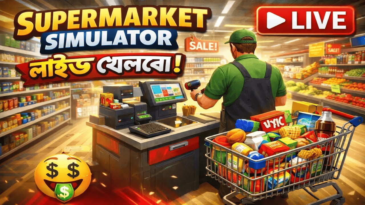 Supermarket Simulator Gameplay || Live with @JustSonu