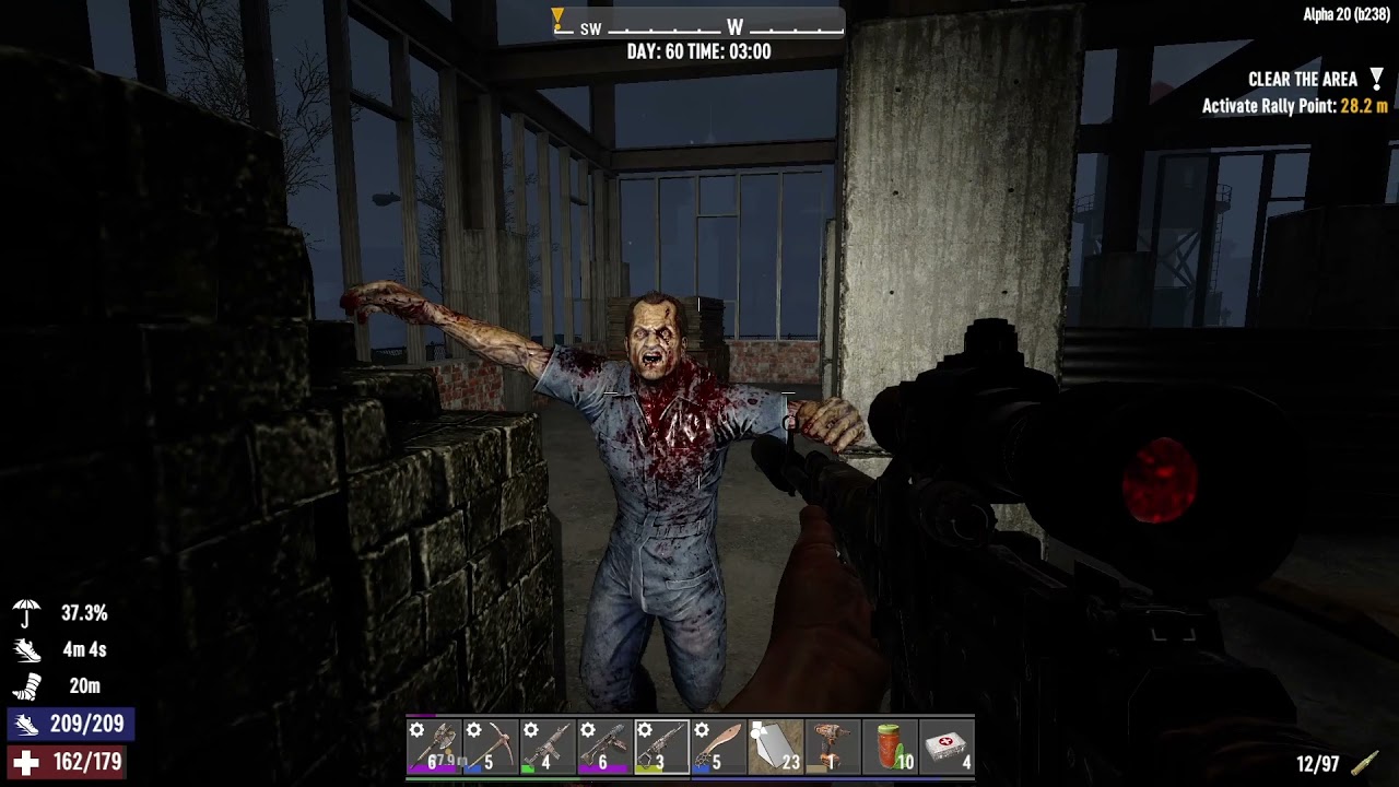 7 Days to Die, Sniper rifle isn't just for long range.