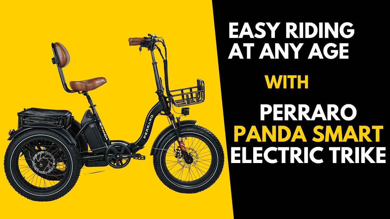 Perraro Panda Smart Electric Tricycle &ndash; The Best Family Trike for Comfort, Power & Safety!