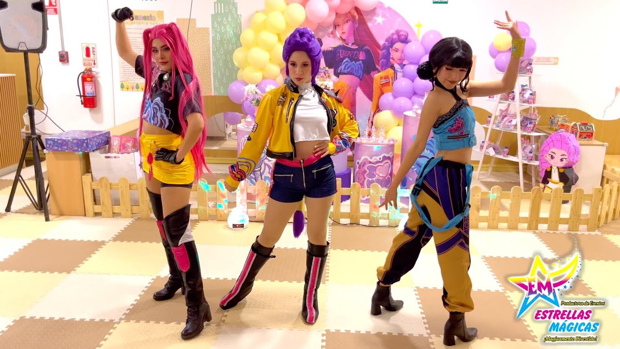 Show Infantil KPop Demon Hunters - Las Guerreras KPop  musical Dorada (Golden) con Estrellas Mágicas