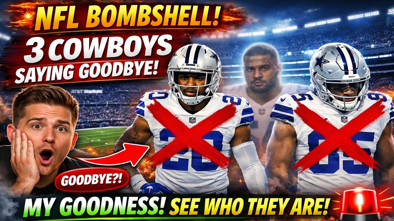 🚨 NFL BOMBSHELL! 3 COWBOYS STARS JUST SAID GOODBYE... Jerry Jones Made His Decision!