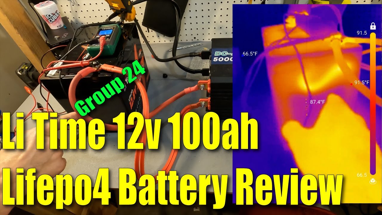 Li Time 12v 100ah Lifepo4 Battery Review.  A group 24 size.  Perfect for RV's or Trolling Motors!