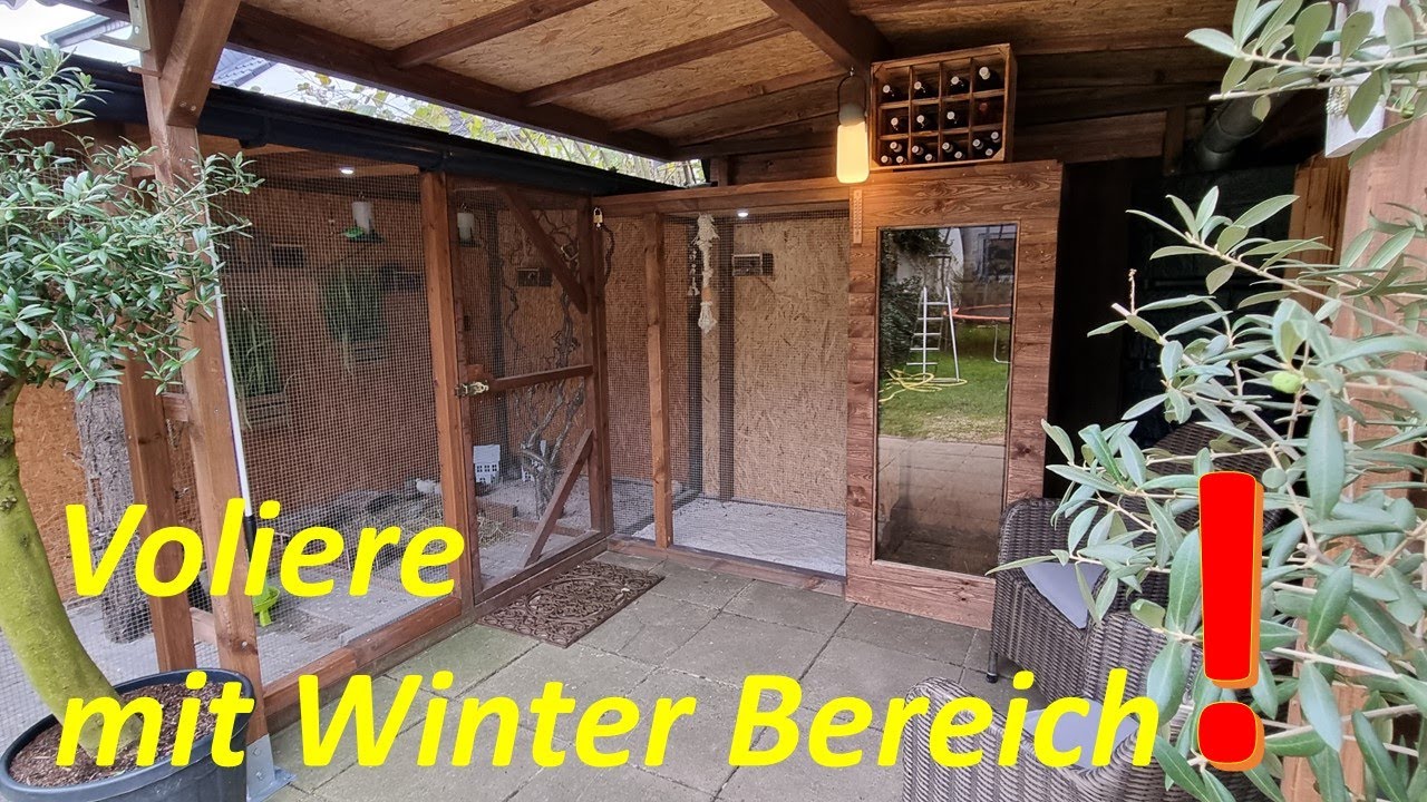 Voliere Anbau mit Winterbereich..SO GEHT´S !