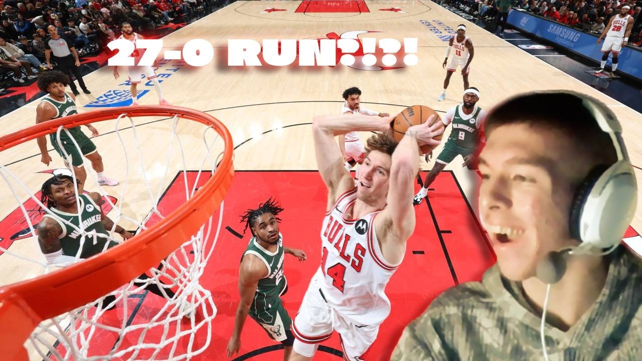 27-0 RUN?!?! (Bwithdashifts Reacts To Bulls Vs Bucks)