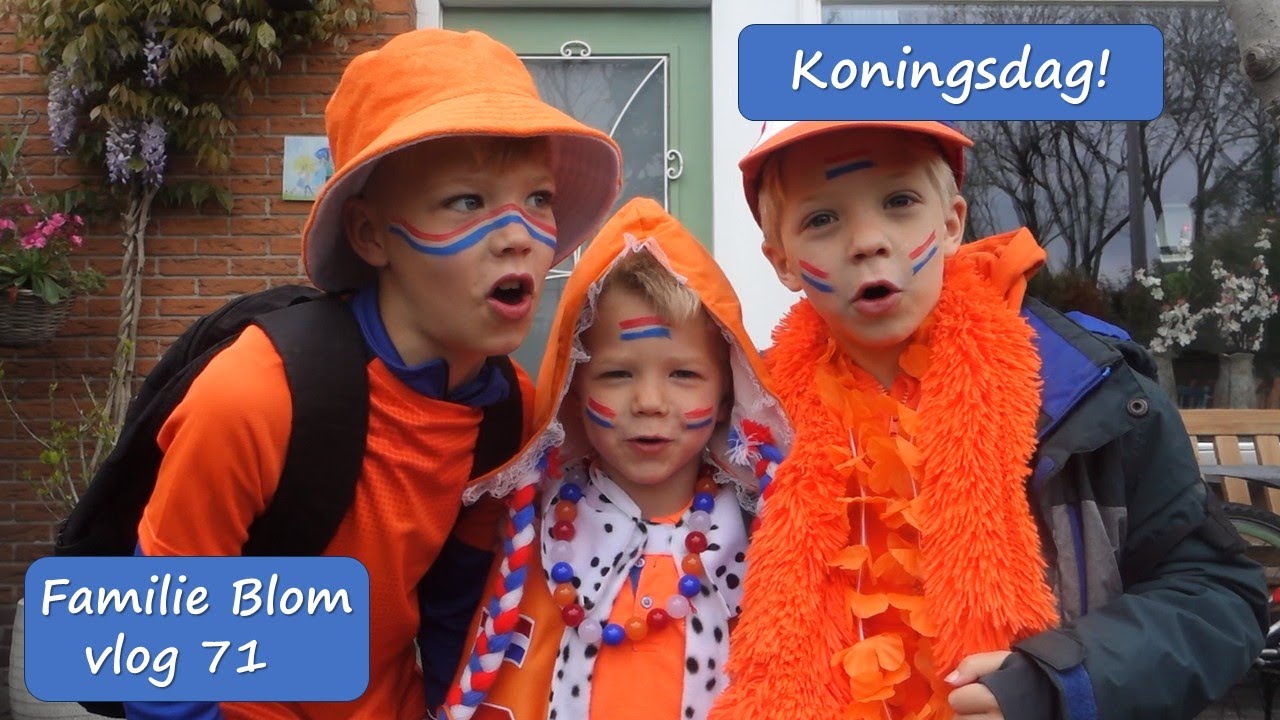 Koningsdag bij de familie Blom - vlog 71