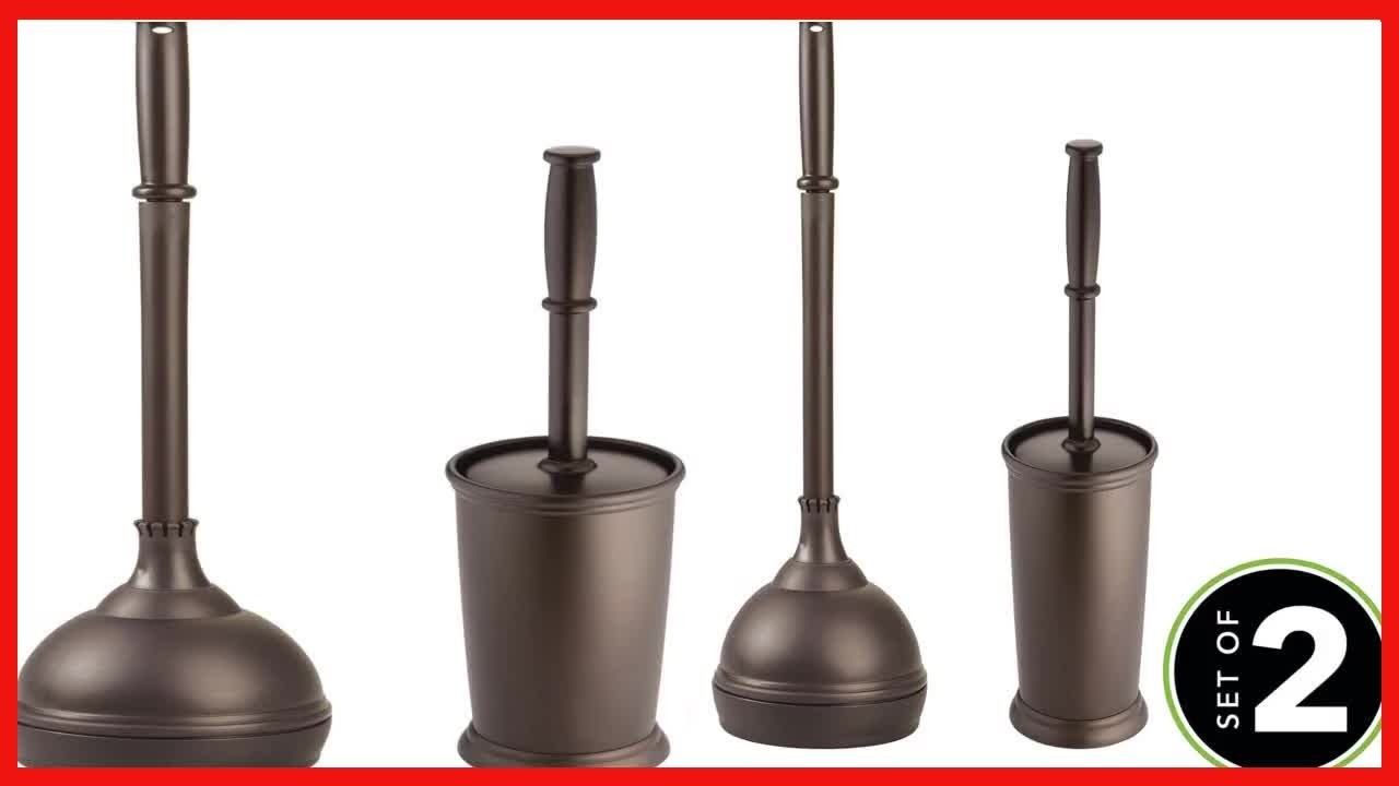 Effortless Bathroom Care: The 2-Piece Toilet Plunger & Brush Set That Fits Anywhere