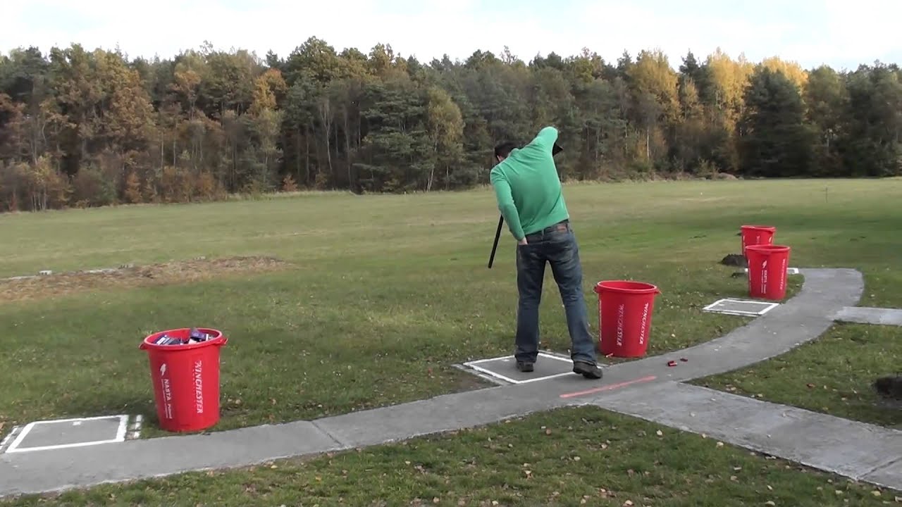 Strzelnica * Trap falujacy * Dubeltowka Sauer 16x70