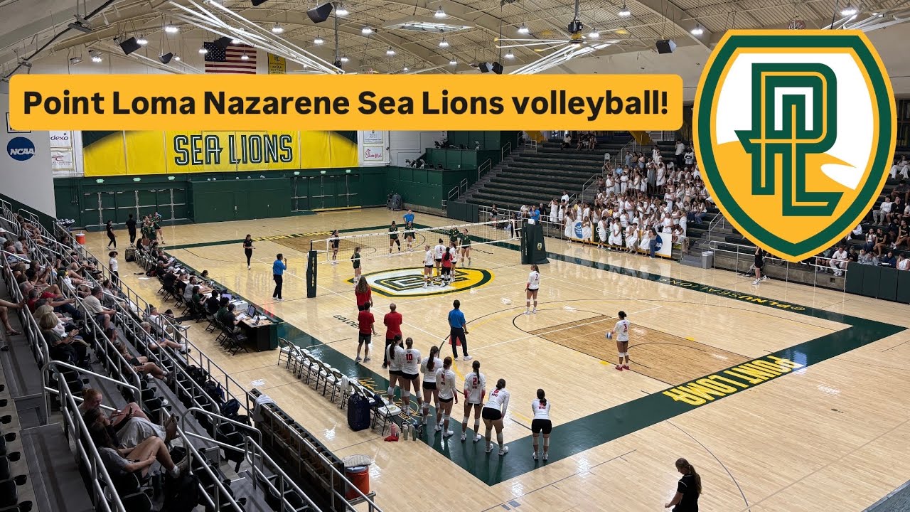 Khayle watches Point Loma Nazrene Sea Lions volleyball!