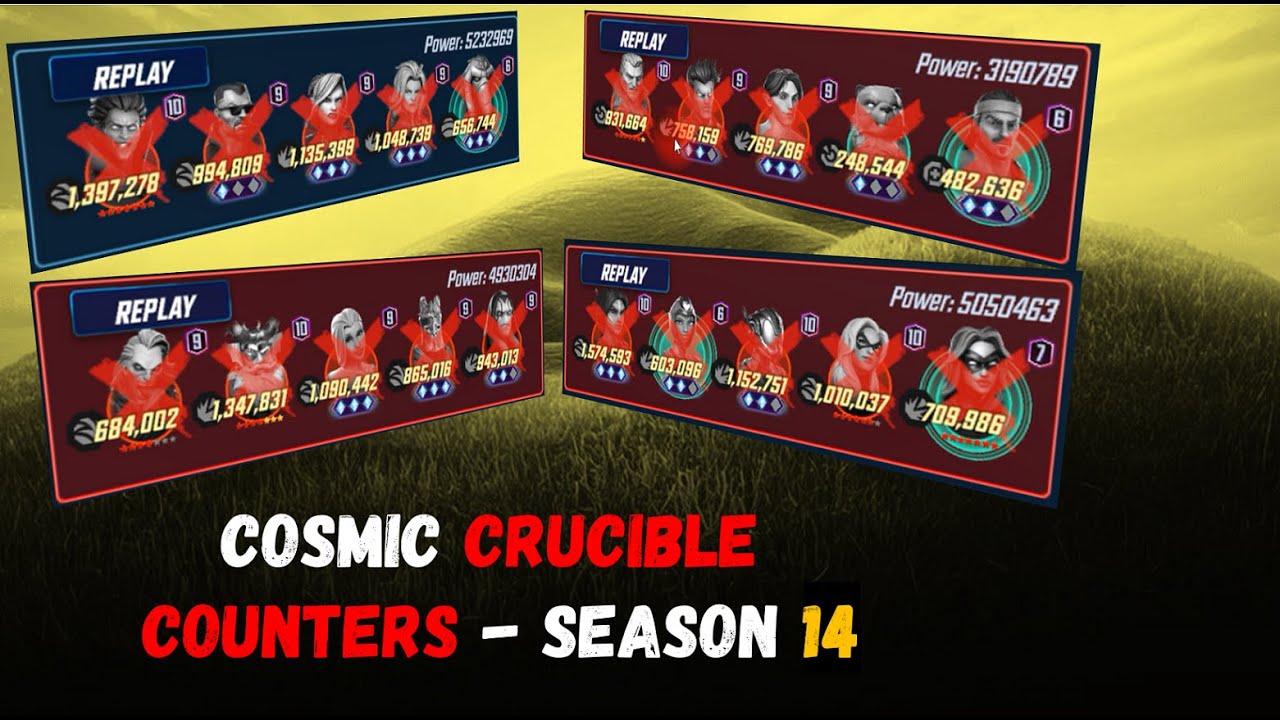Cosmic crucible Season 14 Counters 20.4 - Marvel Strike Force @if2pgames