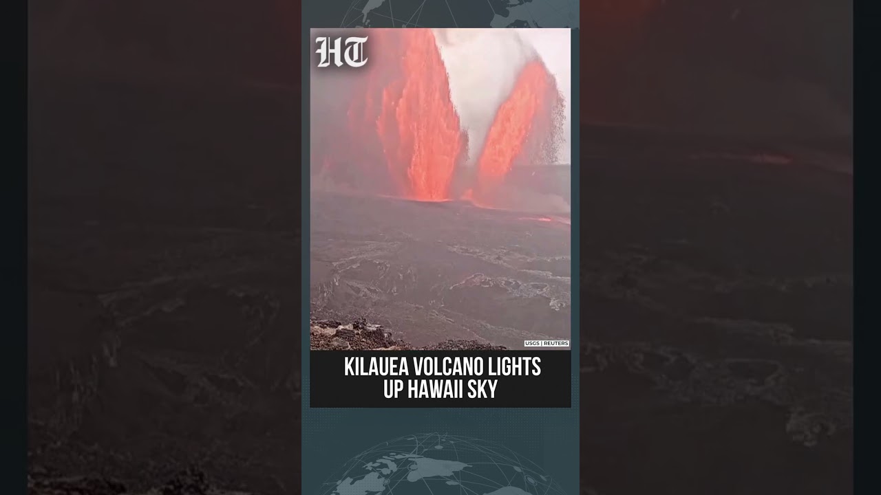 Hawaii's Mount Kilauea Erupts Again Sending Fountains of Lava, Smoke and Ash into the Sky #shorts