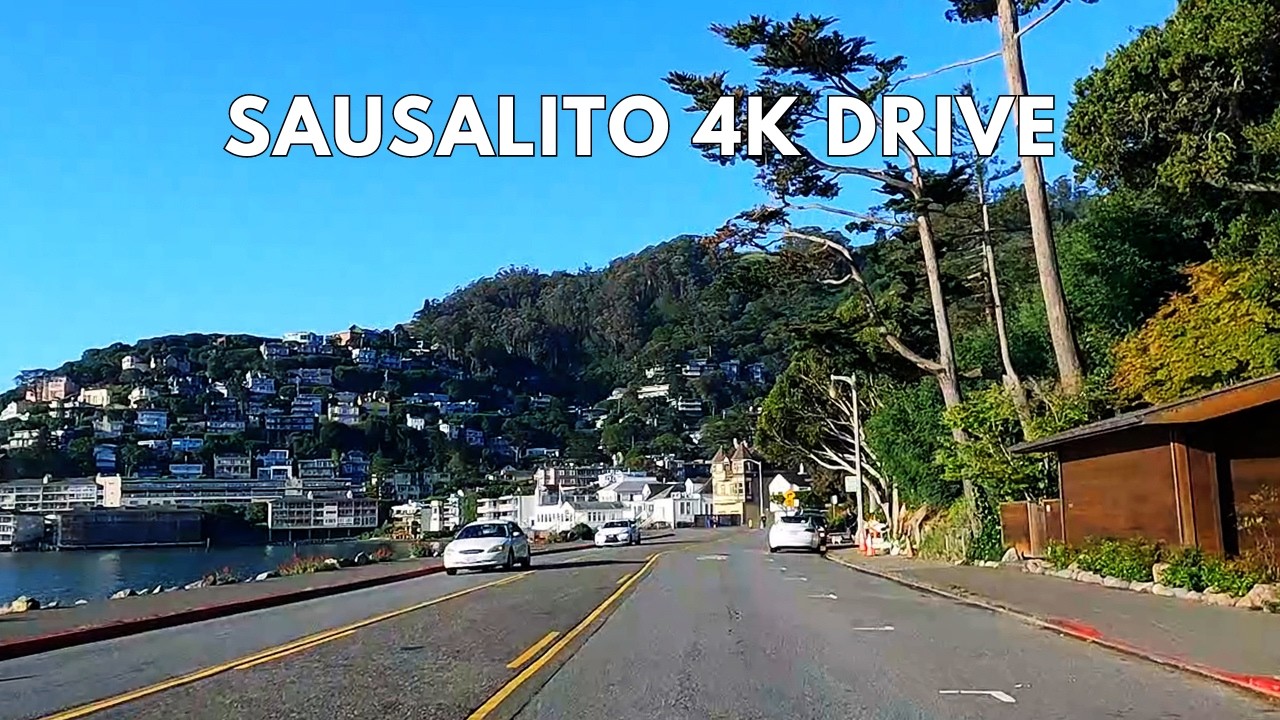 Саусалито 4K автотур | Живописная поездка по Северной Калифорнии
