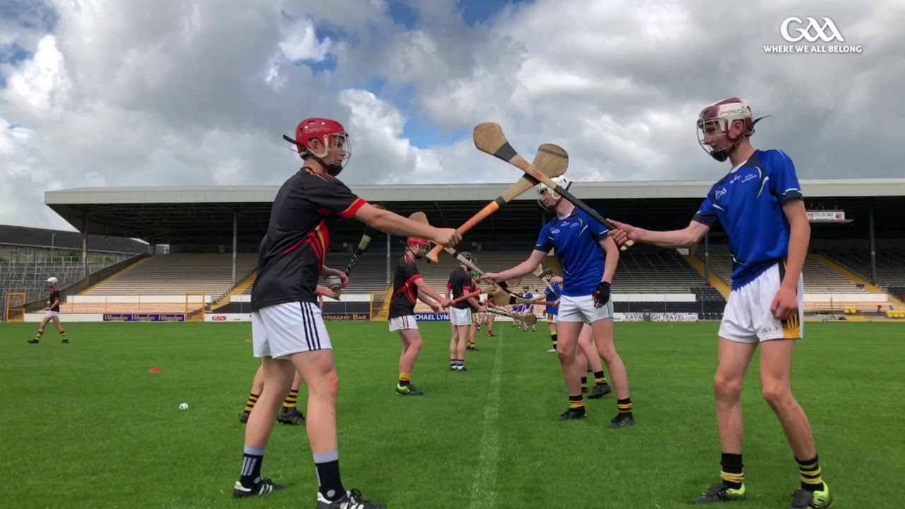 Sample hurling coaching session with GAA National Hurling Development Manager, Martin Fogarty.