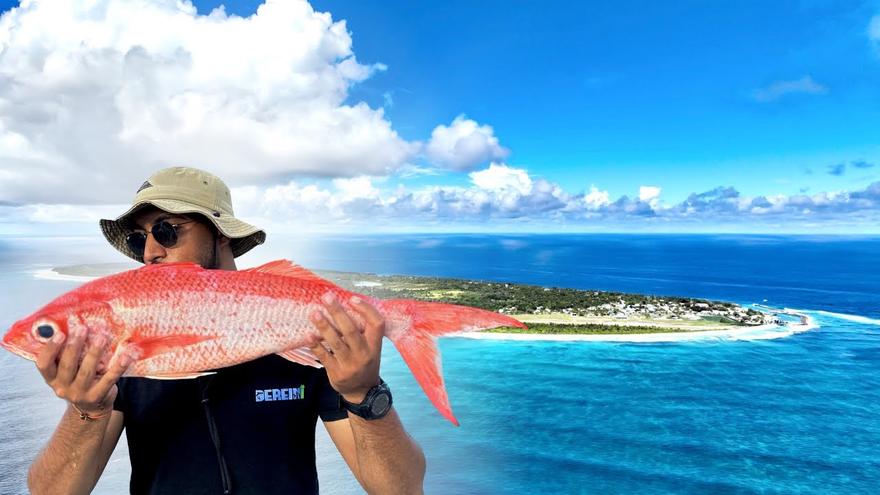 استكشفت اصغر جزر العالم | صيد و طبخ 🇲🇻🦈