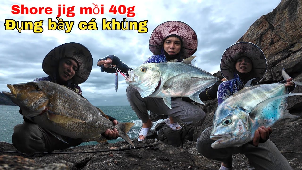 Câu cá tại ghềnh nước sâu mũi Yến dính toàn hàng khủng kéo mỏi tay - phần 2