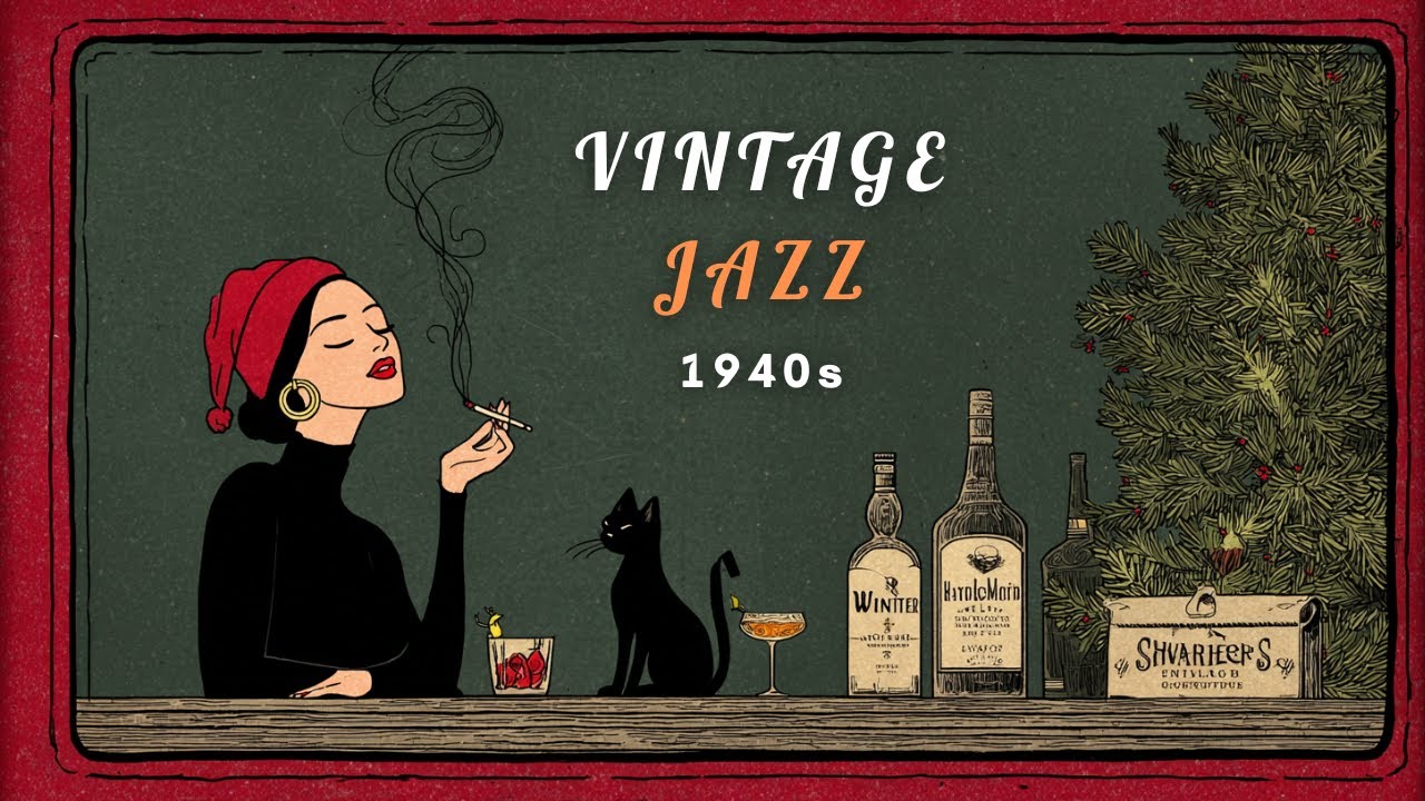 1940's Vintage Jazz Playlist - Notes are just suggestions. | MEOW JAZZ | Merry Christmas🎄
