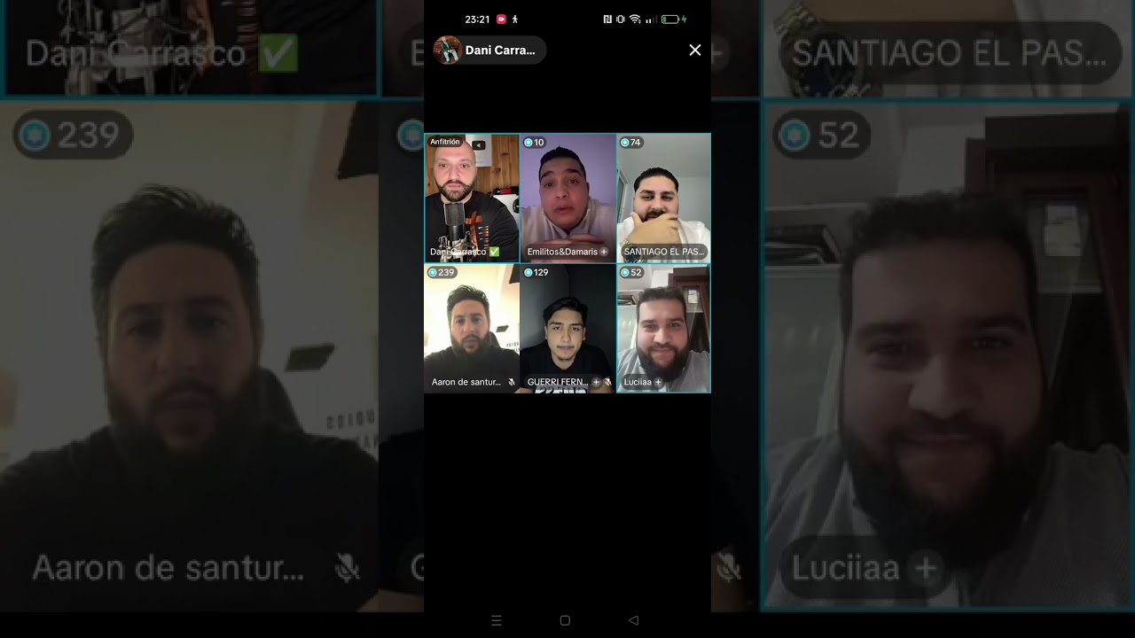 Live , H, DANI, GILES, GUERRI, EMILITO, Aarón, DAVID,JUANI, una noche de GLORIA 🙌❤️‍🔥8/2/2026