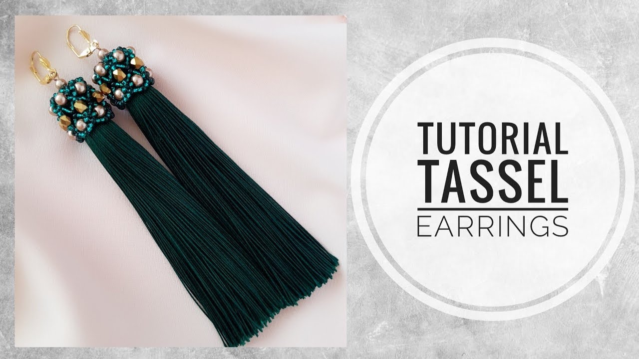 #МК - Серьги - кисти | Оплетка кисточки | #Tutorial - Earrings - brush