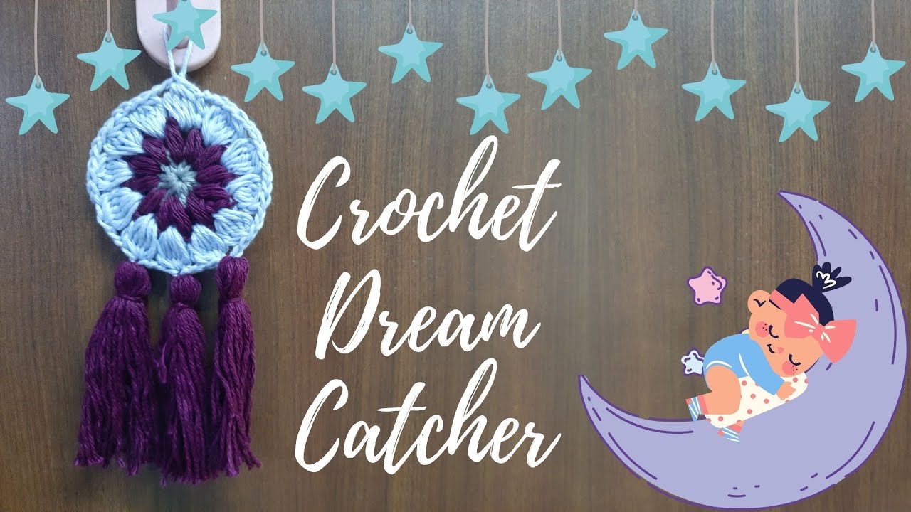 Crochet Dream Catcher (Mini Version Without Ring) Learn to Crochet | Crochet For Beginners