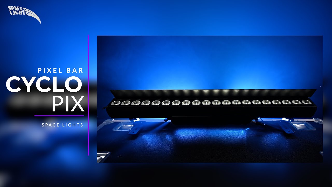SPACE LIGHTS CYCLOPIX BAR 20X15W RGBW