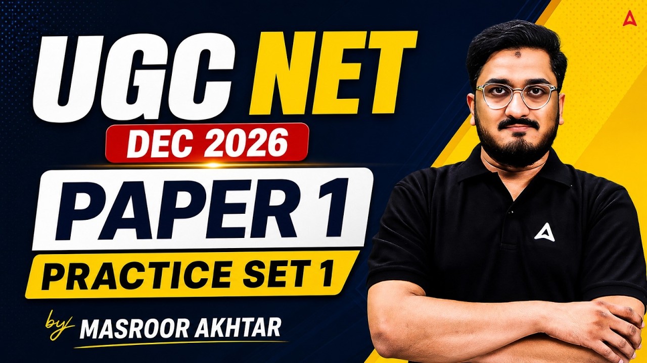 UGC NET Paper 1 | UGC NET Paper 1 Practice Set | UGC NET Paper 1 Mock Test By Masroor Sir