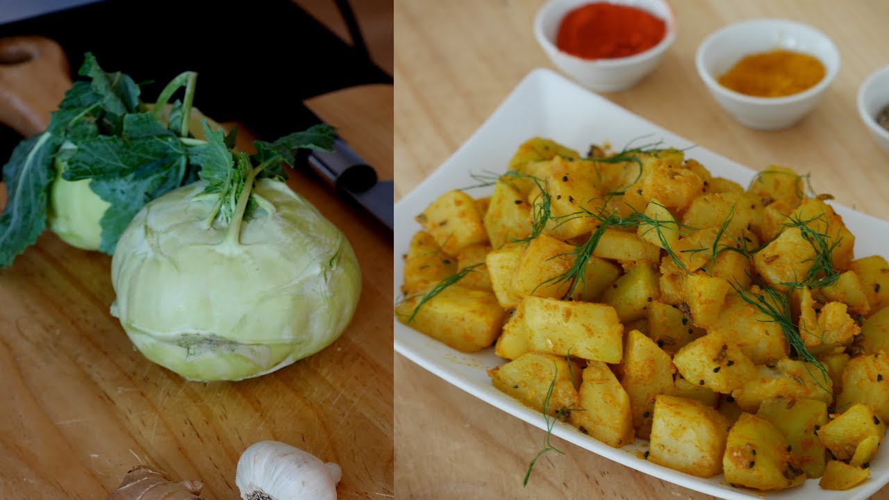 Easy Kohlrabi Recipe Indian - How To cook Kohlrabi