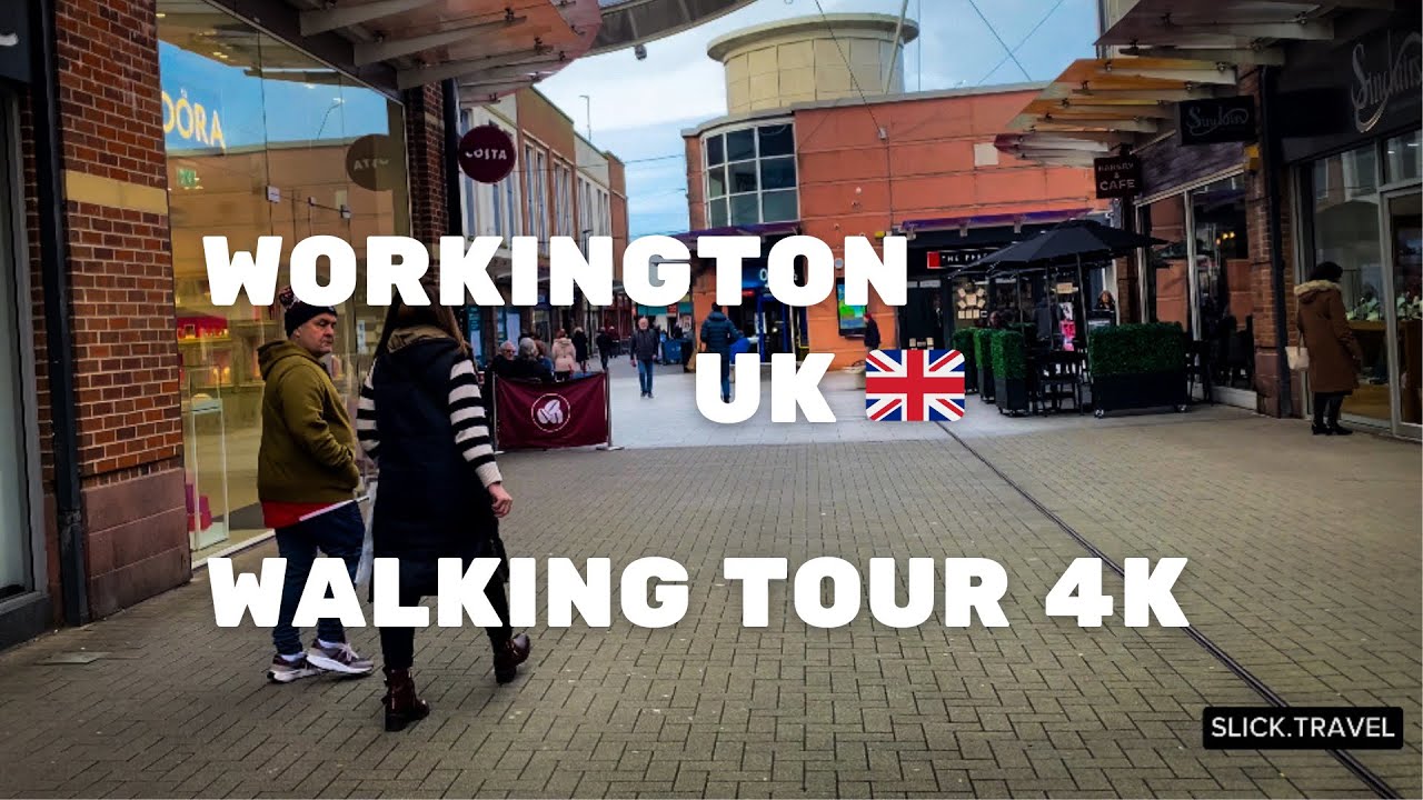 WORKINGTON, CUMBRIA, UK  l  VIRTUAL WALKING TOUR IN 4K ⚡️ #VirtualTour #Workington #ExploreFromHome