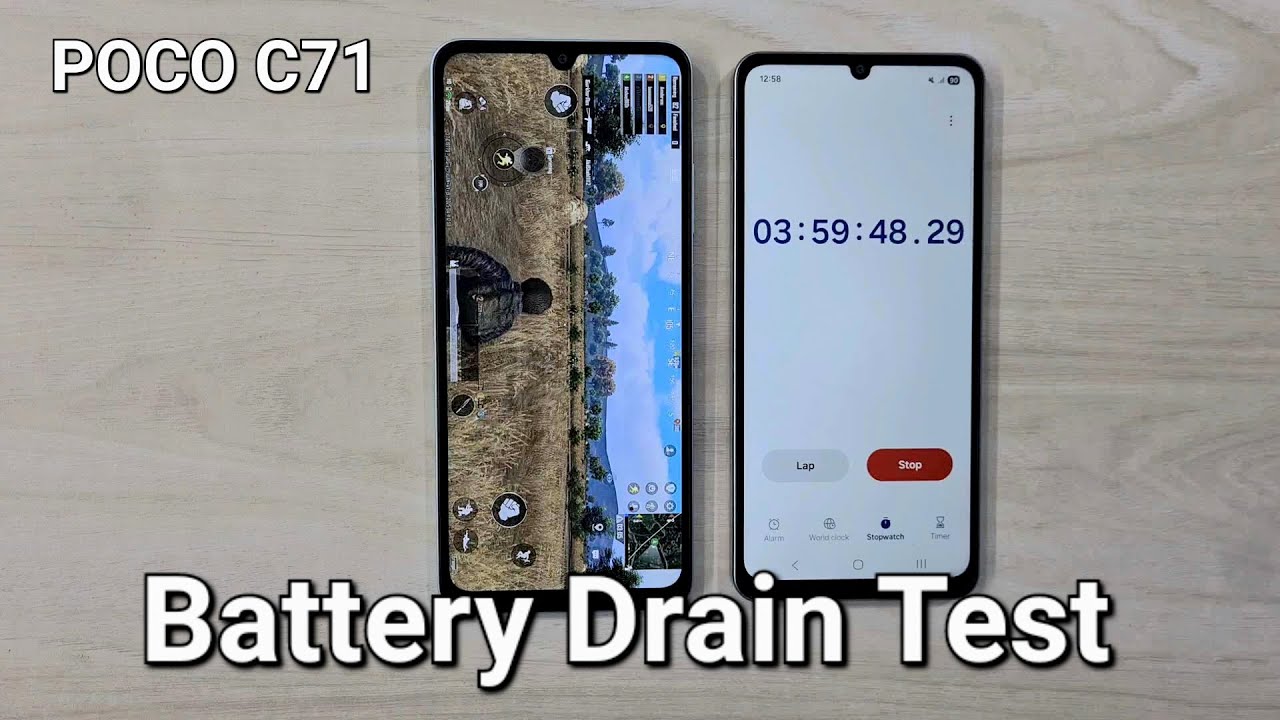 POCO C71|Redmi A5 Battery Drain Test