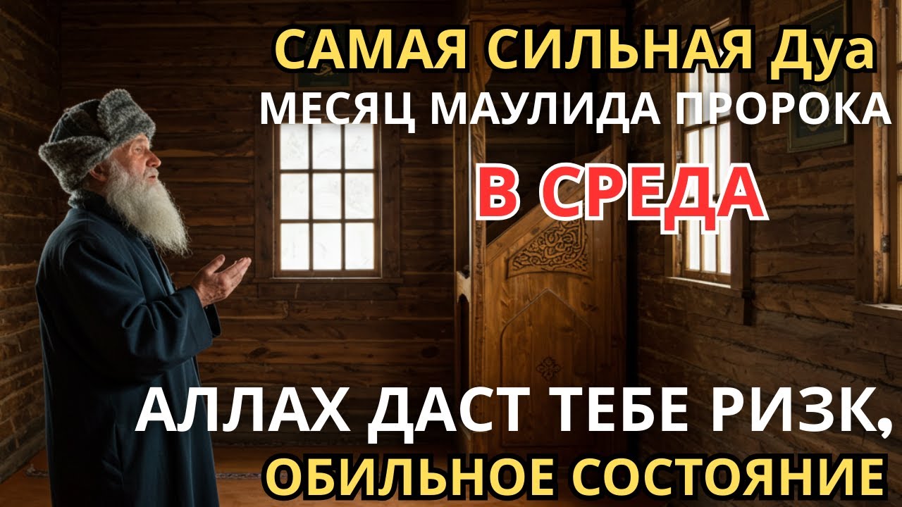 САМАЯ СИЛЬНАЯ Дуа МЕСЯЦ МАУЛИДА ПРОРОКА В СРЕДА АЛЛАХ ДАСТ ТЕБЕ РИЗК, ОБИЛЬНОЕ СОСТОЯНИЕ