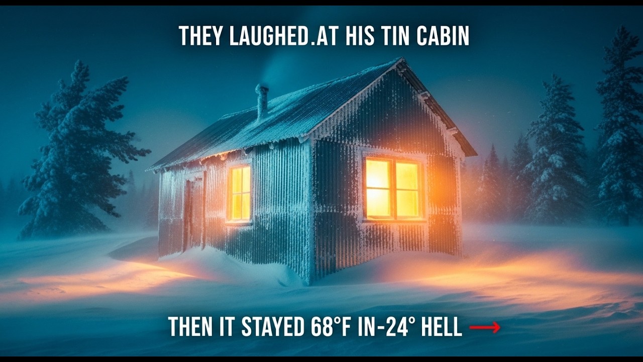 They Laughed at His Metal-Wrapped Cabin — Until It Stayed 68°F While the Valley Froze Solid