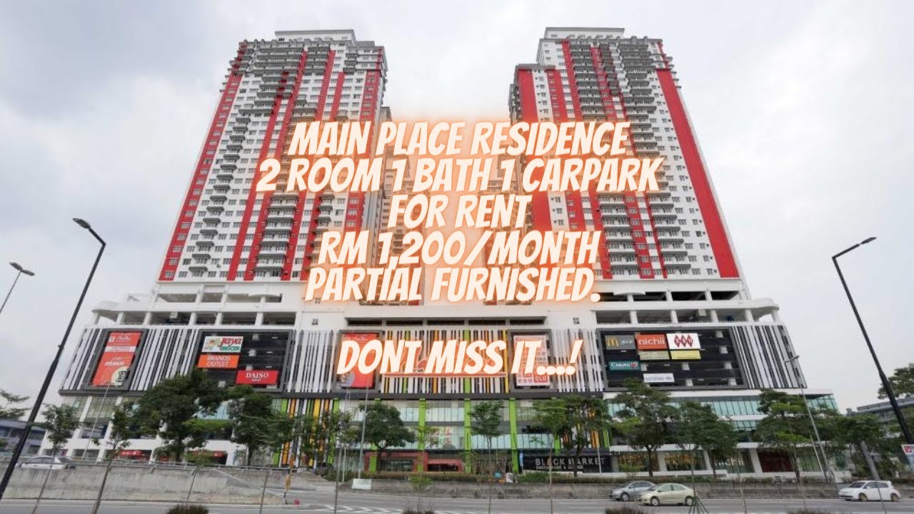 MAIN PLACE RESIDENCE, PARTIAL FURNISHED, 2 ROOM 1 BATH 1 CAR PARK, RM 1200/MONTH