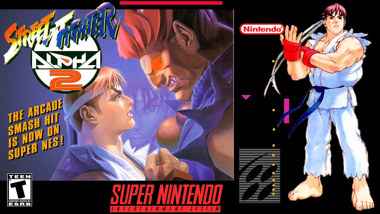 STREET FIGHTER ALPHA 2 (SNES) - RYU (HARDEST)