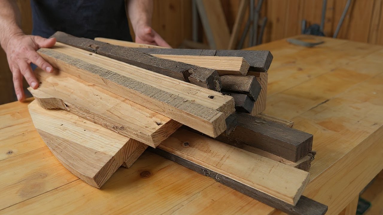 Building the Most UNIQUE Relaxing Chair from SCRAP WOOD!