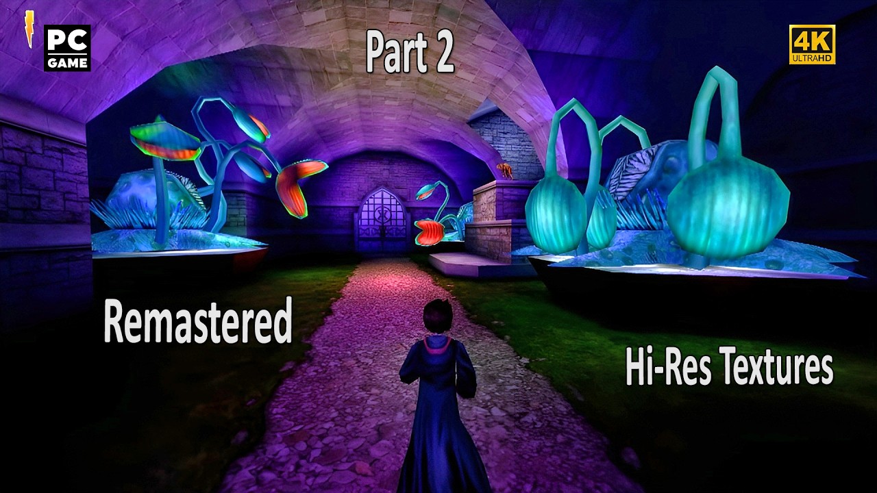 Harry Potter Sorcerer's Stone Game (2001) Hi-Res Texture Mod No Commentary 4K