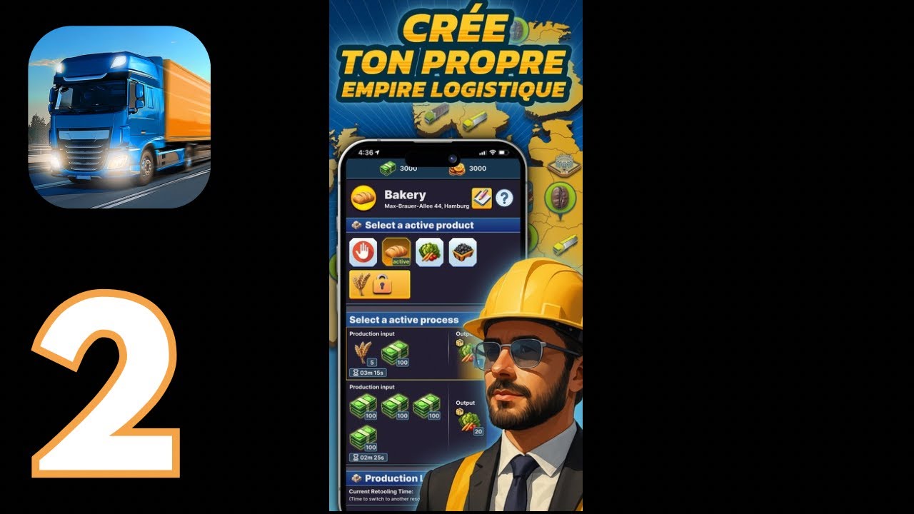 Logistics Empire Truck Manager - gameplay partie 2 (IOS)
