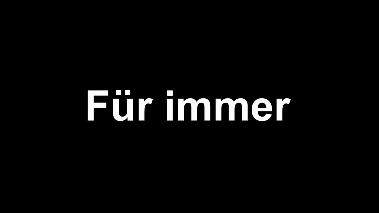 Für immer - Wolfgang Gröger