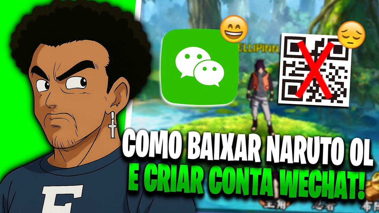 COMO BAIXAR NARUTO OL MOBILE e CRIAR CONTA NO WeChat SEM QR CODE!