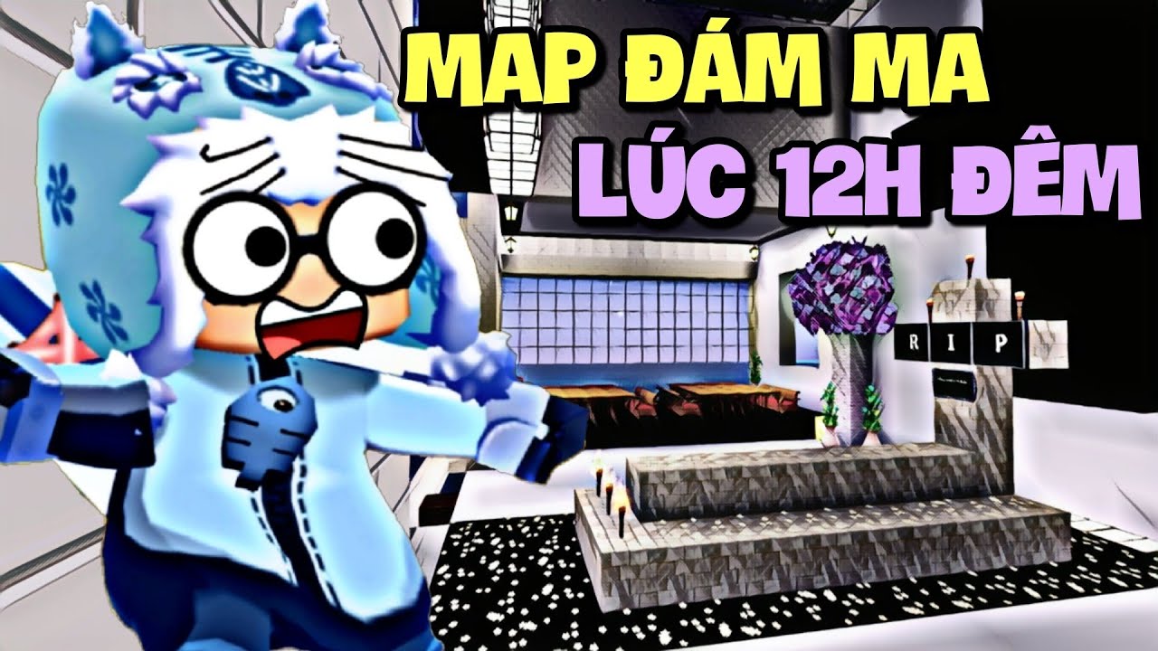 Đột nhập map đám ma lúc 12h đêm trong Mini World và cái kết | Meowpeo