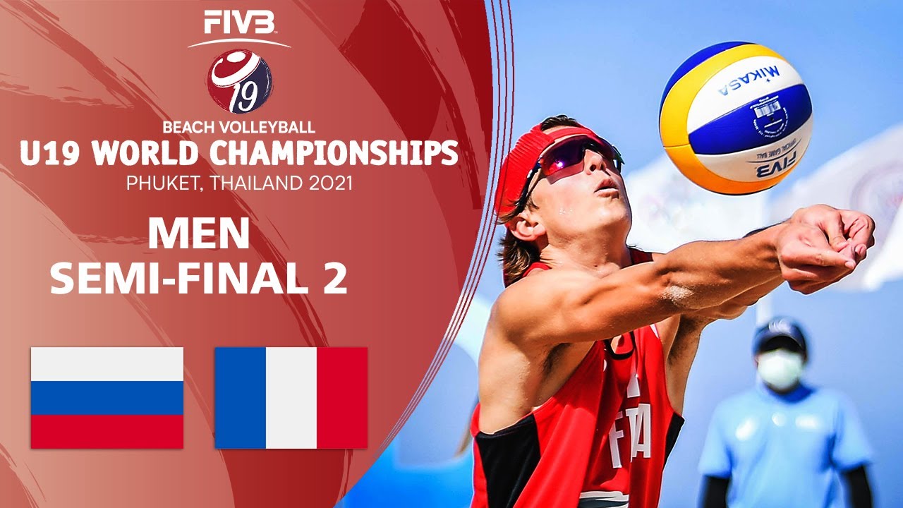 RUS vs. FRA - Men's Semi-Final | U19 Beach Volleyball World Champs 2021