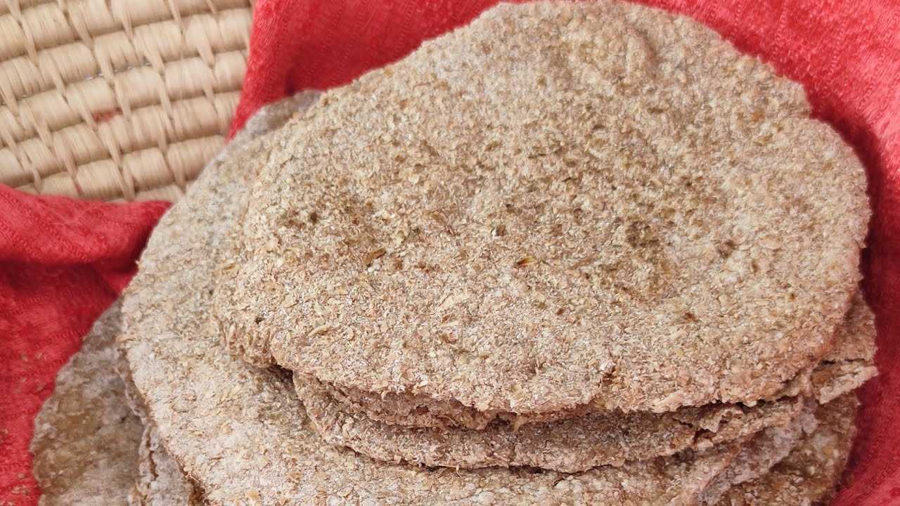 خبز النخاله مع الشوفان #خبز