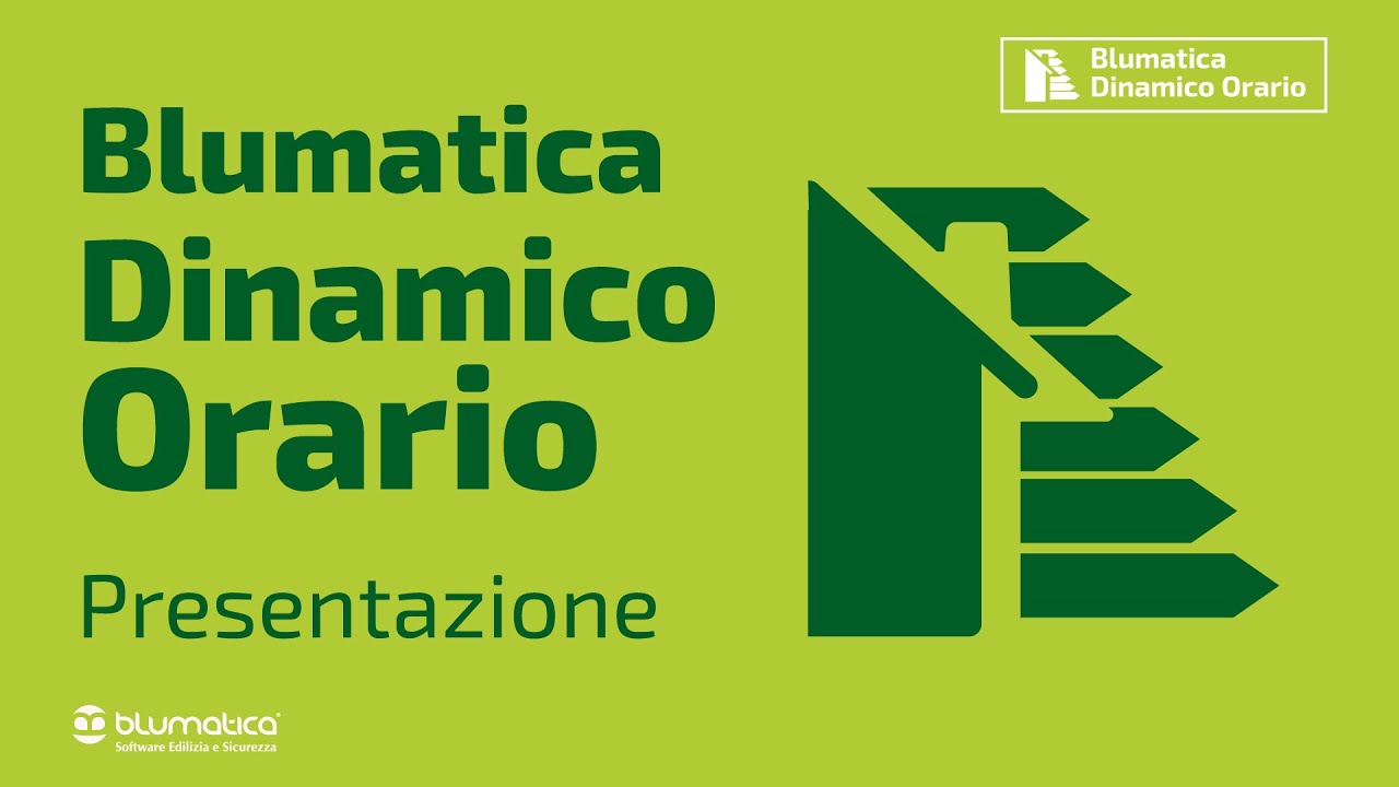 Blumatica Dinamico Orario - Scopriamo le funzionalità del nuovo software