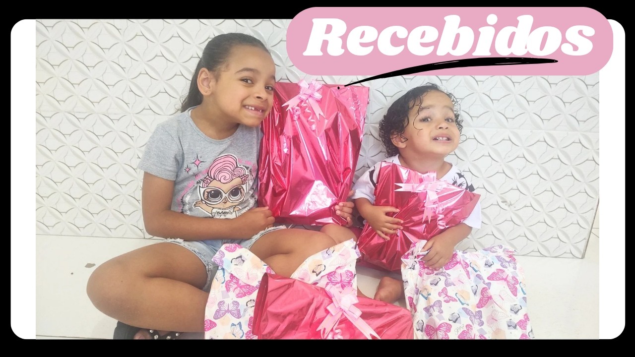 ELAS AMARAM! 🎁 Unboxing de Recebidos da Alice e Sarah/ Família Leisa