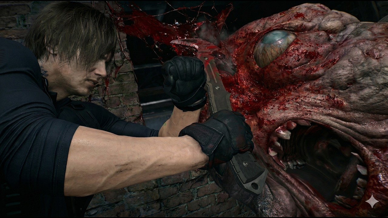 Leon destroys the Fat Monster | Resident Evil Requiem